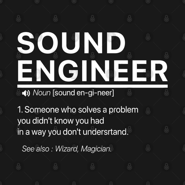 Sound engineer definition by Stellart