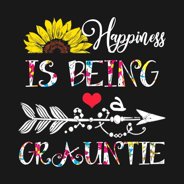 Happiness is being a grauntie mothers day gift by DoorTees