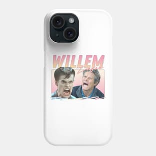 Willem Dafoe / Retro Aesthetic Original Fan Art Design Phone Case