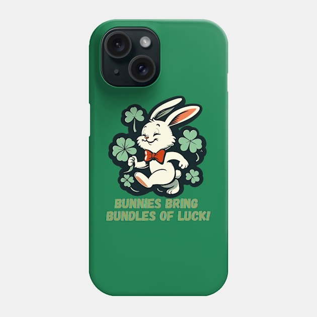 Bunnies bring bundles of luck! Phone Case by DShirt_Republic