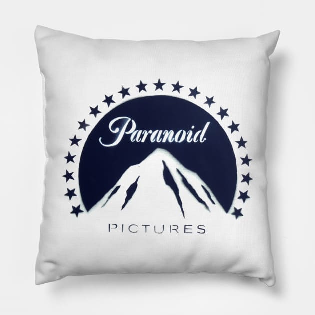 Banksy Paranoid Pictures Stencil Art Graffiti Artist Pillow by Closeddoor