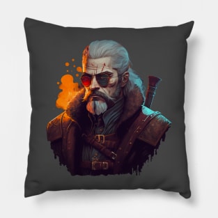 Retro Geralt Pillow