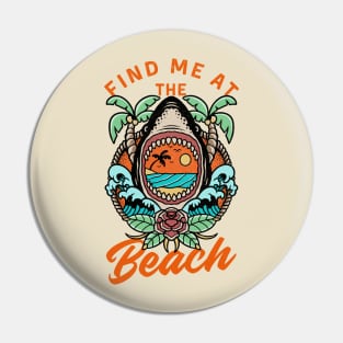 Find me at the beach Pin