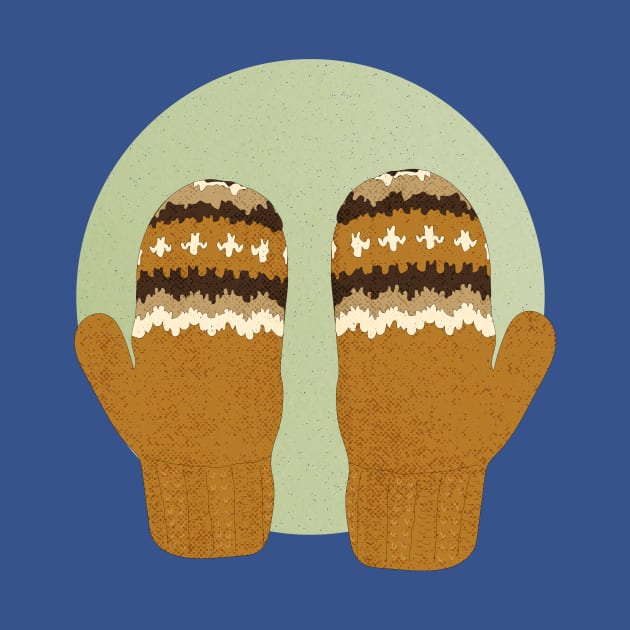 Bernie's Wool Mittens by Little Birds