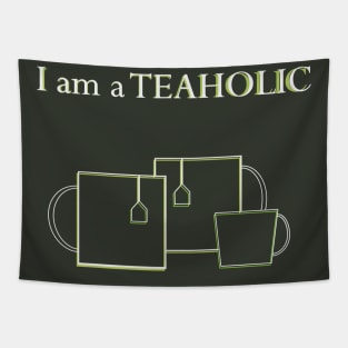 Teaholic-tea drinker Tapestry