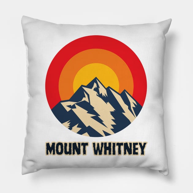 Mount Whitney Pillow by Canada Cities