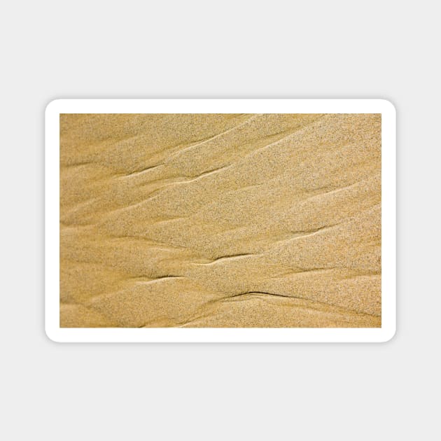 Beautiful sand ripple texture from the tide running in and out. Magnet by textural