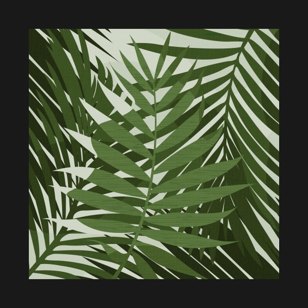 Green Palm Leaves / Illustration by matise