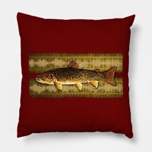 tattoo brown trout [kirituhi] Pillow