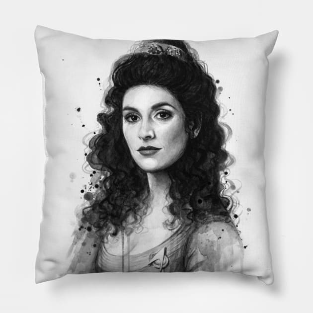 Troi Pillow by Olechka