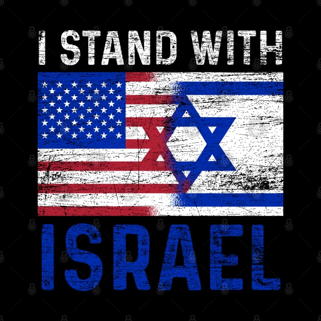 I Stand With Isreal Retro Isreali by ShirtsShirtsndmoreShirts