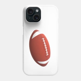 Classic American Football for Players and Fans (White Background) Phone Case