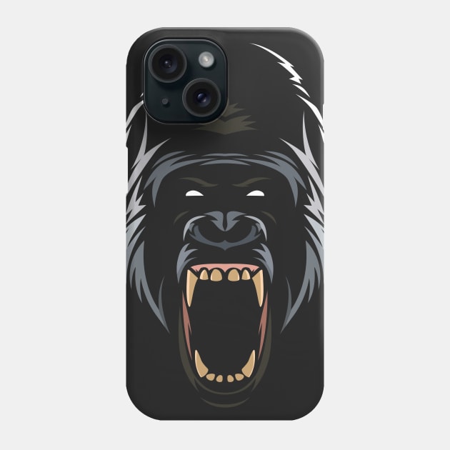 Tribal Gorilla Phone Case by albertocubatas