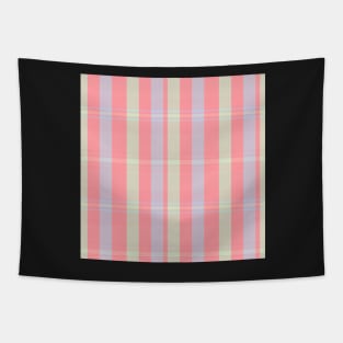 Pastel Aesthetic Artair 1 Hand Drawn Textured Plaid Pattern Tapestry