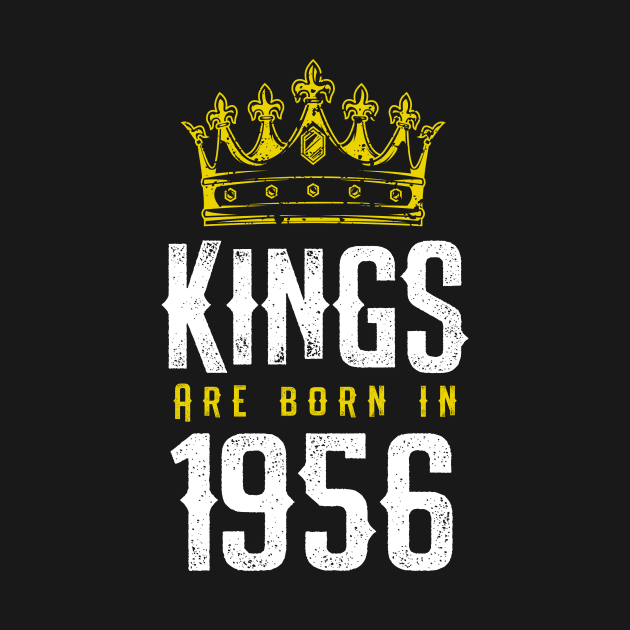 kings are born 1956 birthday quote crown king birthday party gift by thepersianshop