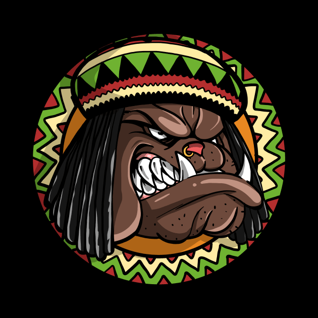 Franck, the bulldog, Rasta Mode by TomiAx