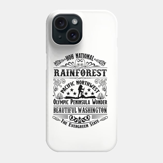 Hoh National Rainforest Washington Phone Case by artsytee