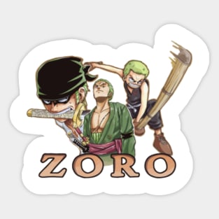 Roronoa Zoro Sticker for Sale by OnePieceStore28