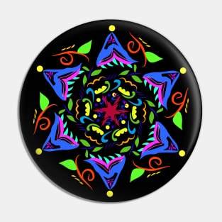 Mandala art Pin