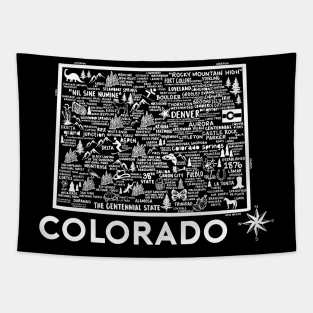 Colorado Map Tapestry