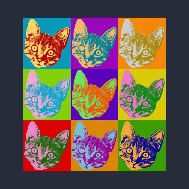 Kitty Cat Pop Art Love Cats by joannejgg