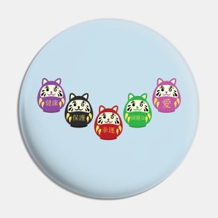 Daruma Cats Pin