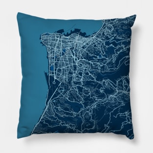 Beirut - Lebanon Peace City Map Pillow