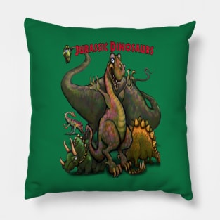 Jurassic Dinosaurs Pillow