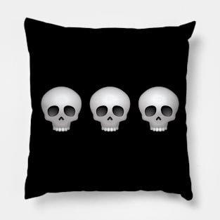 Skull Emoji Pillow