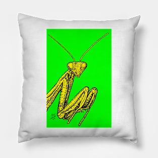 PRAYING MANTIS .3 Pillow