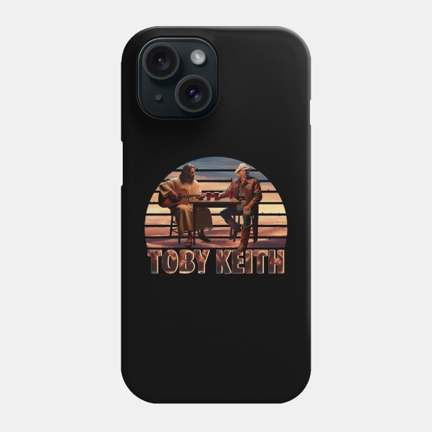 new retro toby keith and god play to the music Phone Case by ILLUSTRATION FRIEND