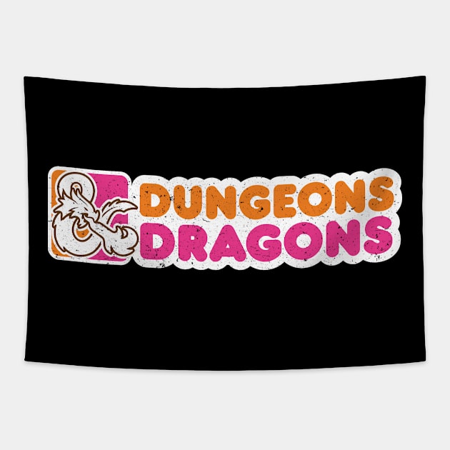 Dragon & Donuts Tapestry by resjtee