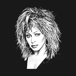 Tina Turner ///// 80s Style Retro Fan Art Design T-Shirt