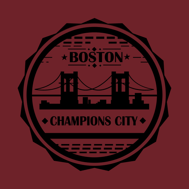 t-shirt boston champions city by AzPro