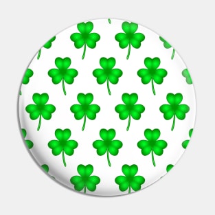 Clover shamrock pattern Pin