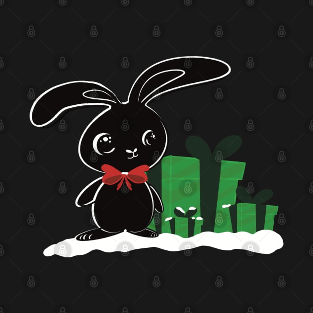 Black rabbit by Xatutik-Art