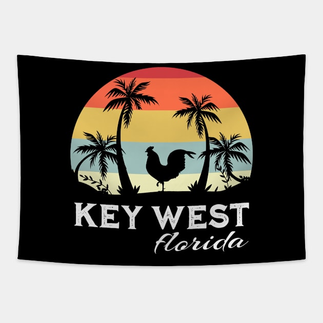 Key West Florida Chicken Lover Souvenir Tapestry by grendelfly73