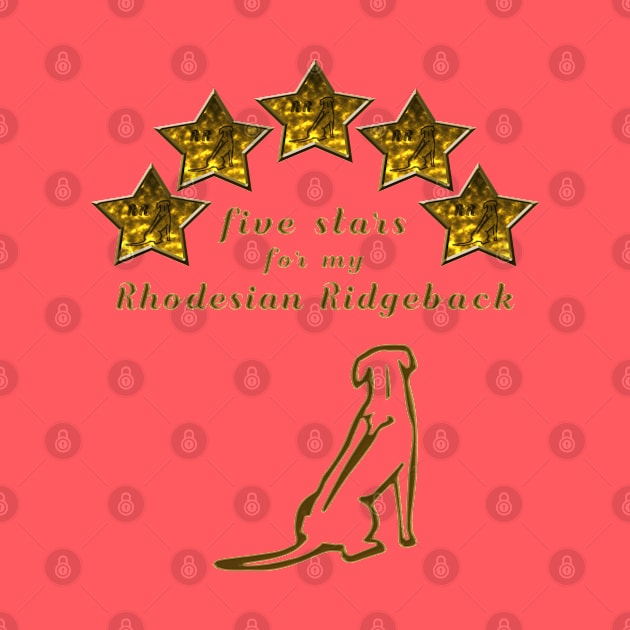 Rhodesian Ridgeback Five Stars by DePit DeSign