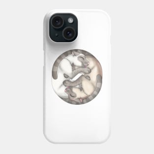 Yin-Yang Cats: Fawn Lynx Point Phone Case