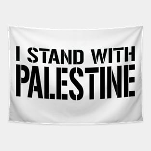 I stand with PALESTINE Black Tapestry