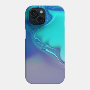 Abstract Blue Pattern Phone Case