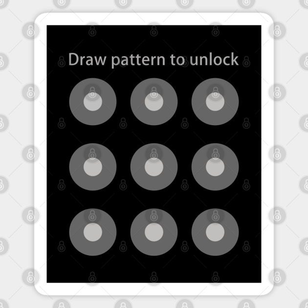 Draw Pattern To Unlock Smartphone Magnet Teepublic