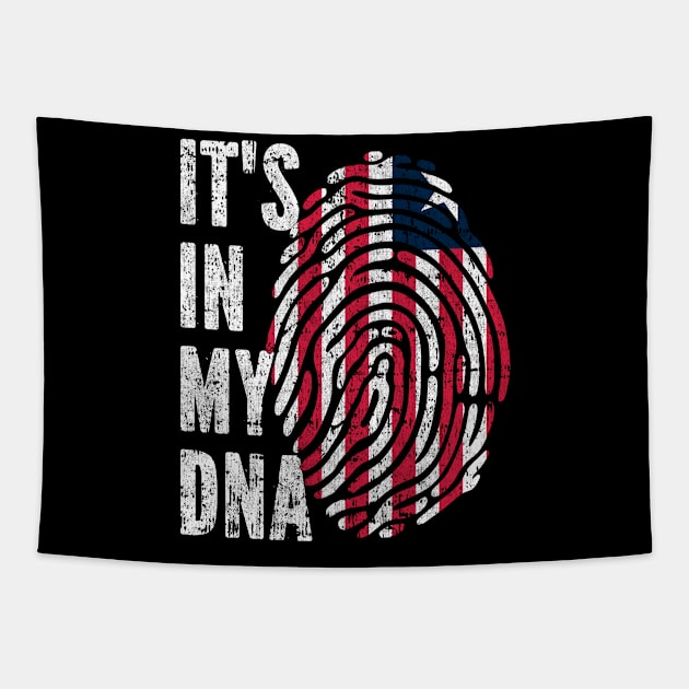 IT'S IN MY DNA Liberia Flag Men Women Kids Tapestry by simonStufios