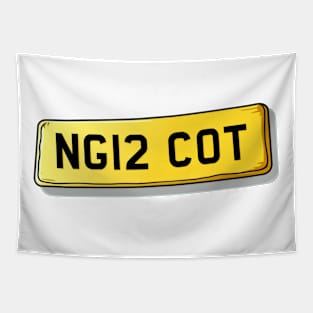 NG12 COT Cotgrave Number Plate Tapestry