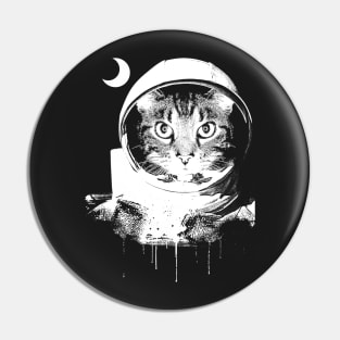 BW Astronaut Cat Pin