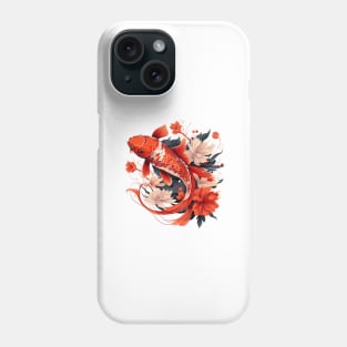 Koi Fish In A Pond Phone Case