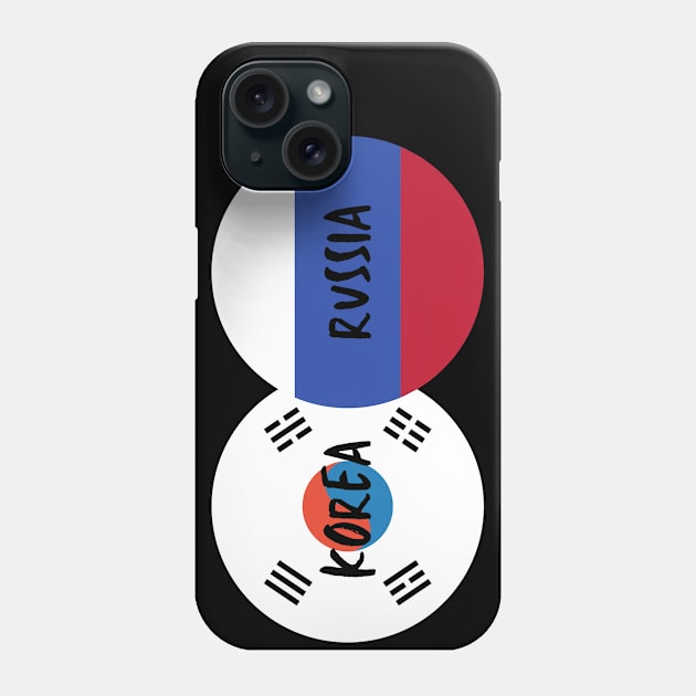 Korean Russian - Korea, Russia Phone Case by The Korean Rage