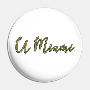 UMiami Sticker Pin