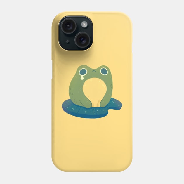 Sad Frog Phone Case by Niamh Smith Illustrations