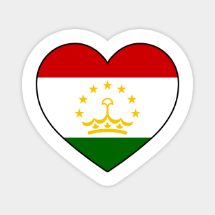 Heart - Tajikistan Magnet